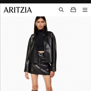 Aritzia Pelli Hip Shirt Jacket